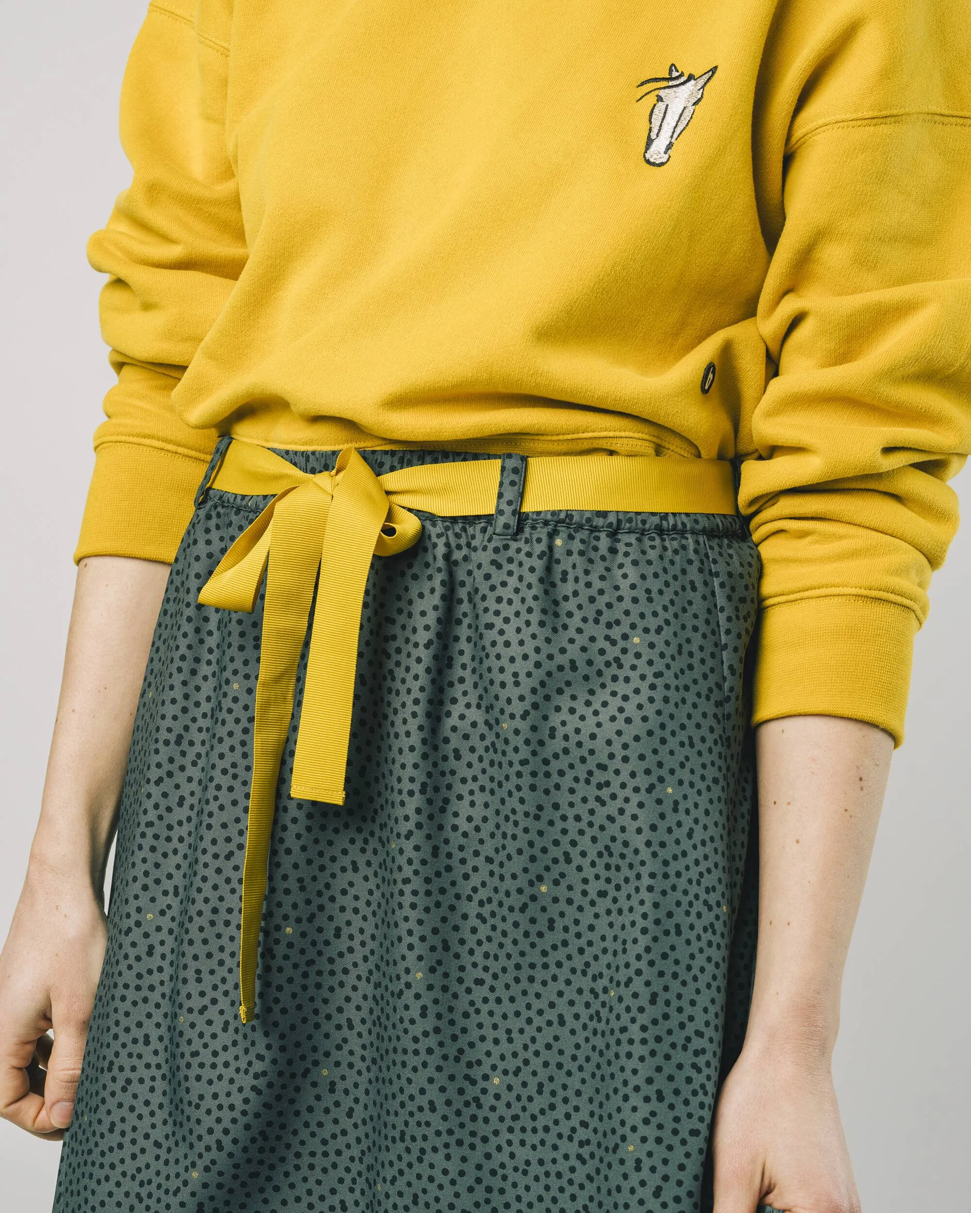 Polka Dot Skirt Green