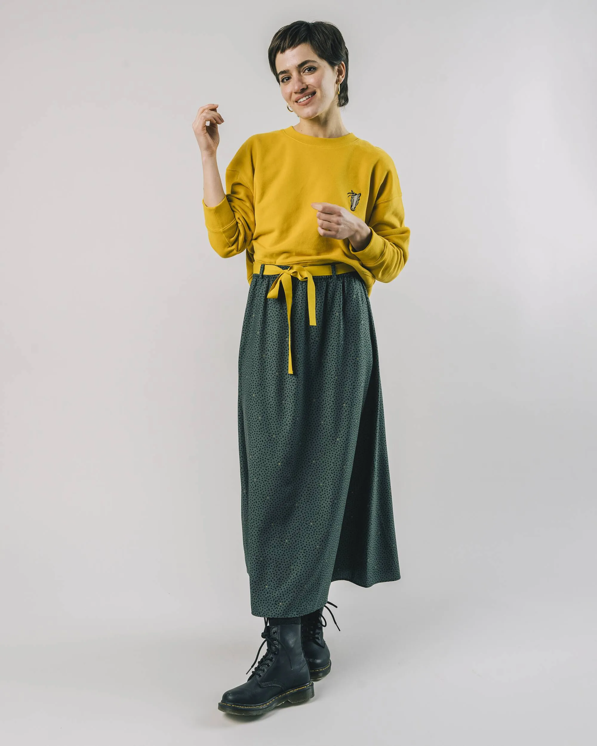 Polka Dot Skirt Green