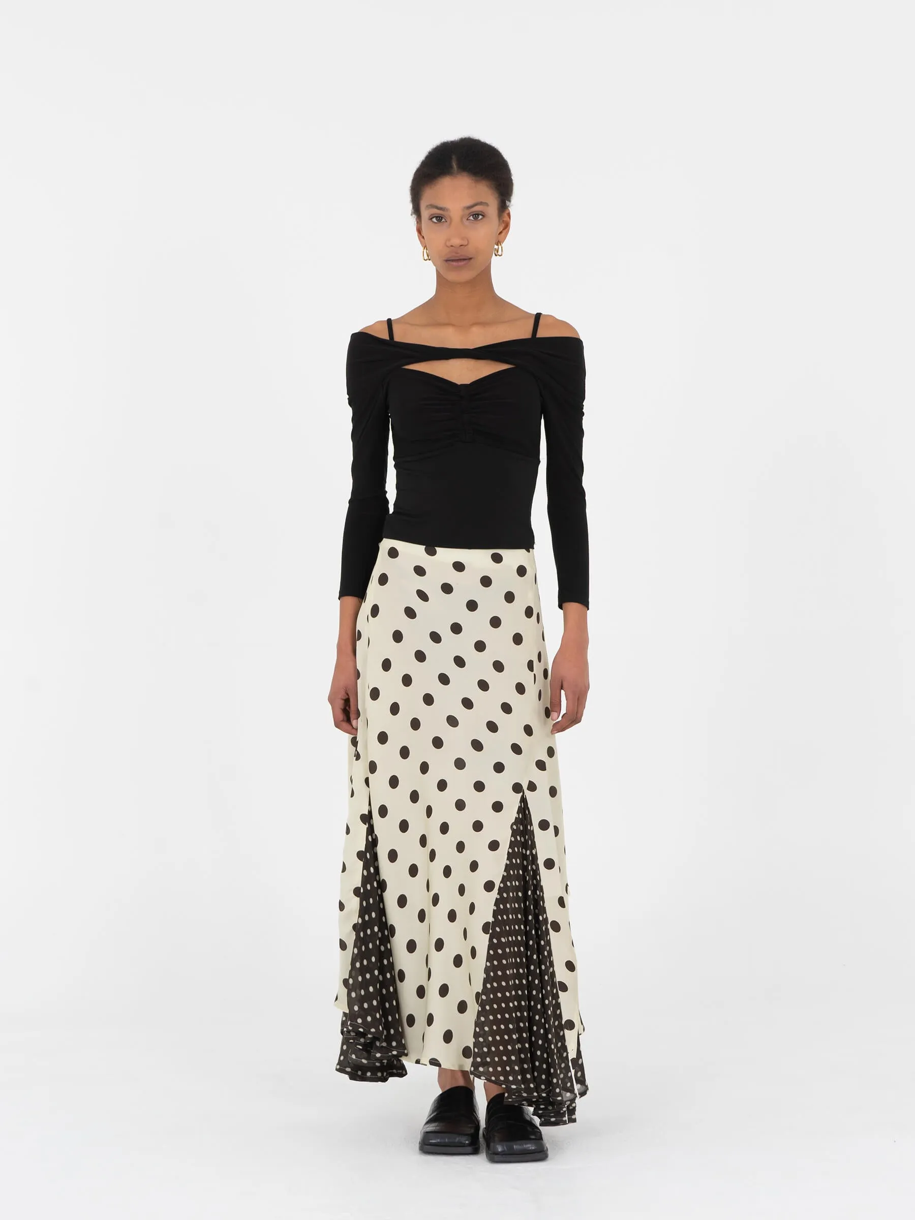 Polka dot skirt