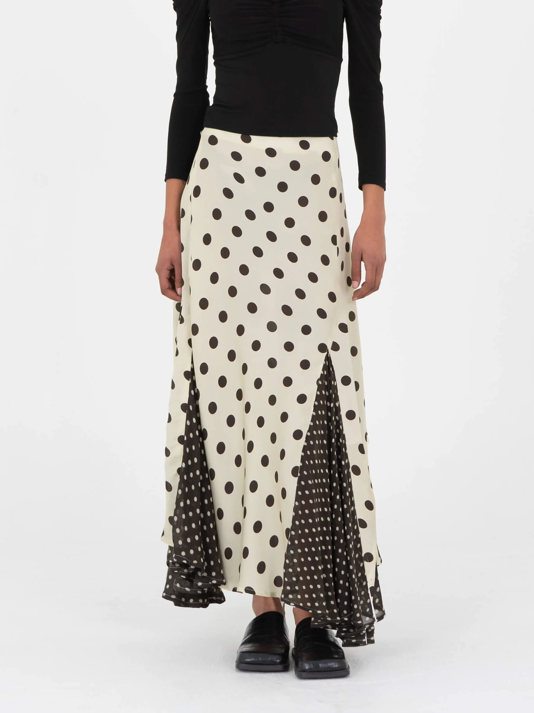 Polka dot skirt