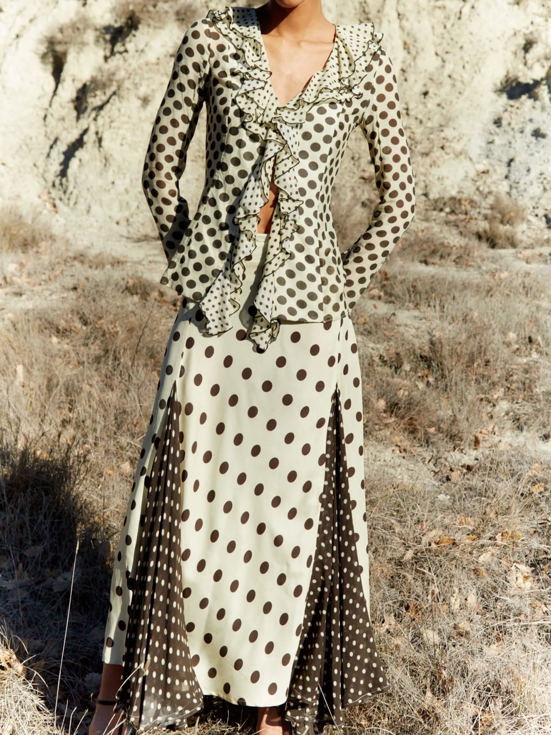 Polka dot skirt