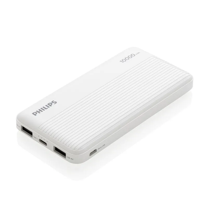 Power bank fino Philips de 10.000 mAh