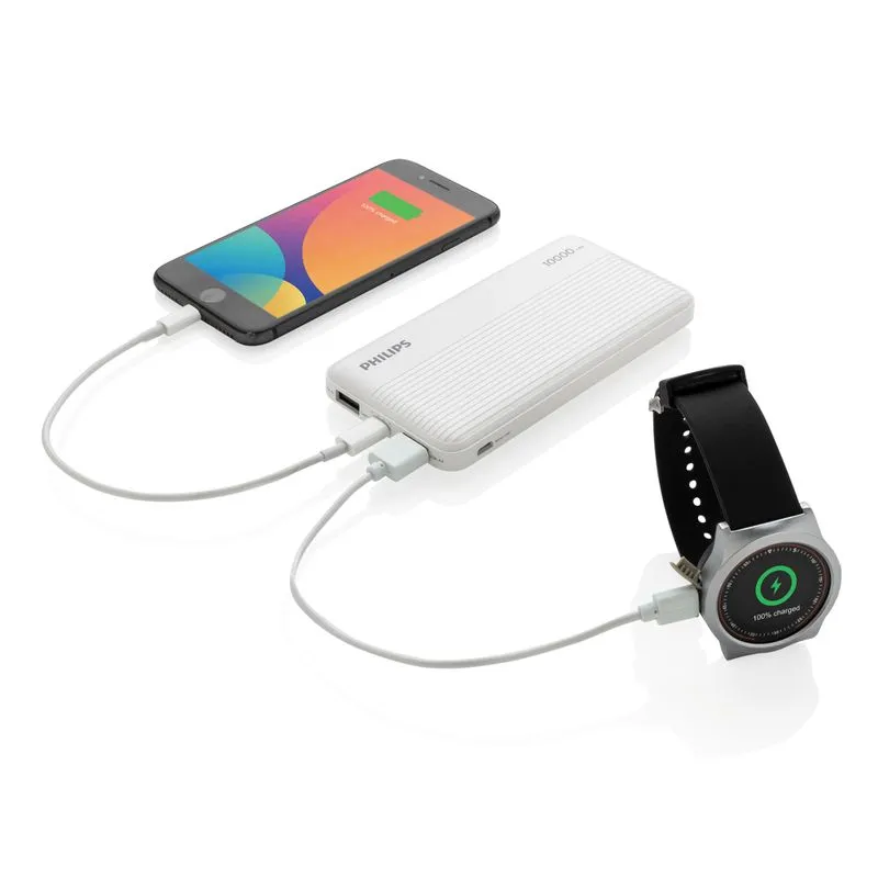 Power bank fino Philips de 10.000 mAh