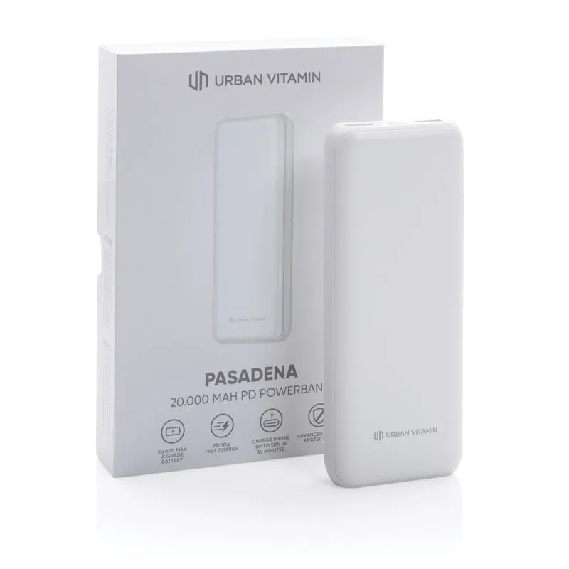 Power bank Pasadena Urban Vitamin 20.000 mAh  18W PD