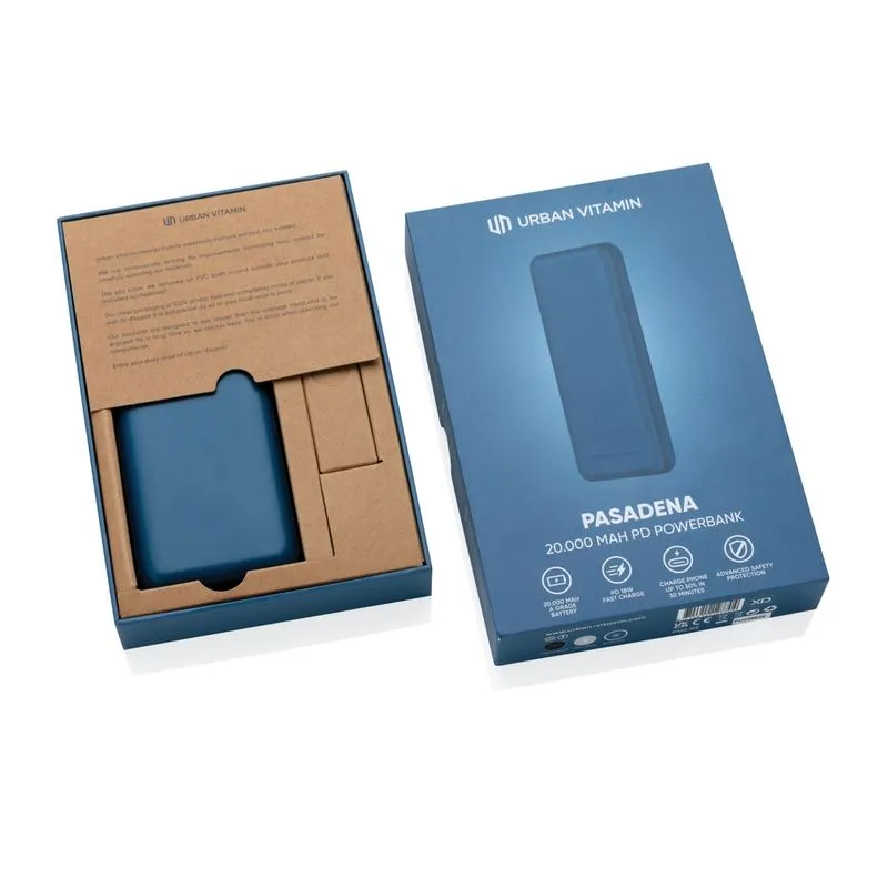 Power bank Pasadena Urban Vitamin 20.000 mAh  18W PD