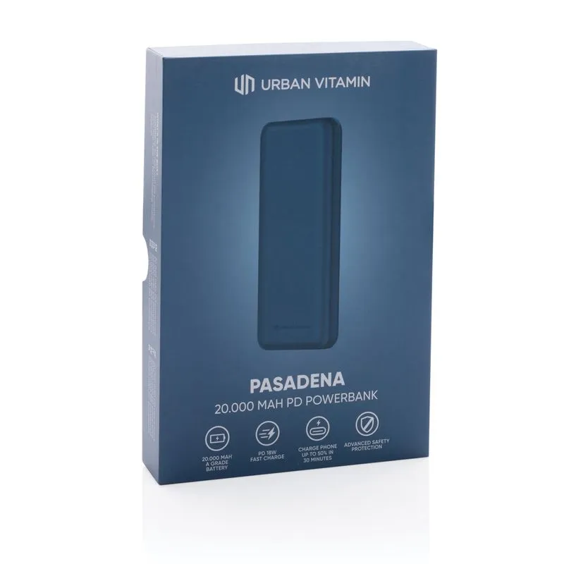 Power bank Pasadena Urban Vitamin 20.000 mAh  18W PD