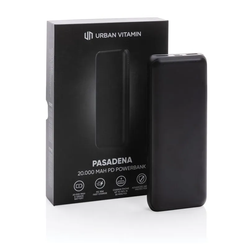 Power bank Pasadena Urban Vitamin 20.000 mAh  18W PD