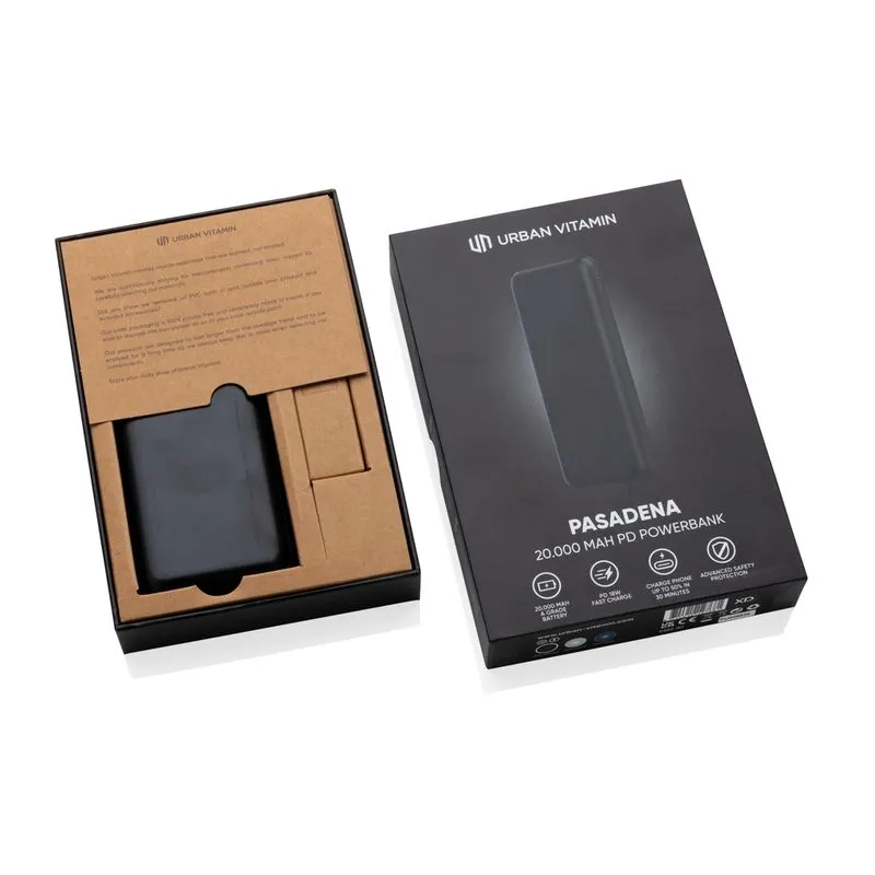 Power bank Pasadena Urban Vitamin 20.000 mAh  18W PD