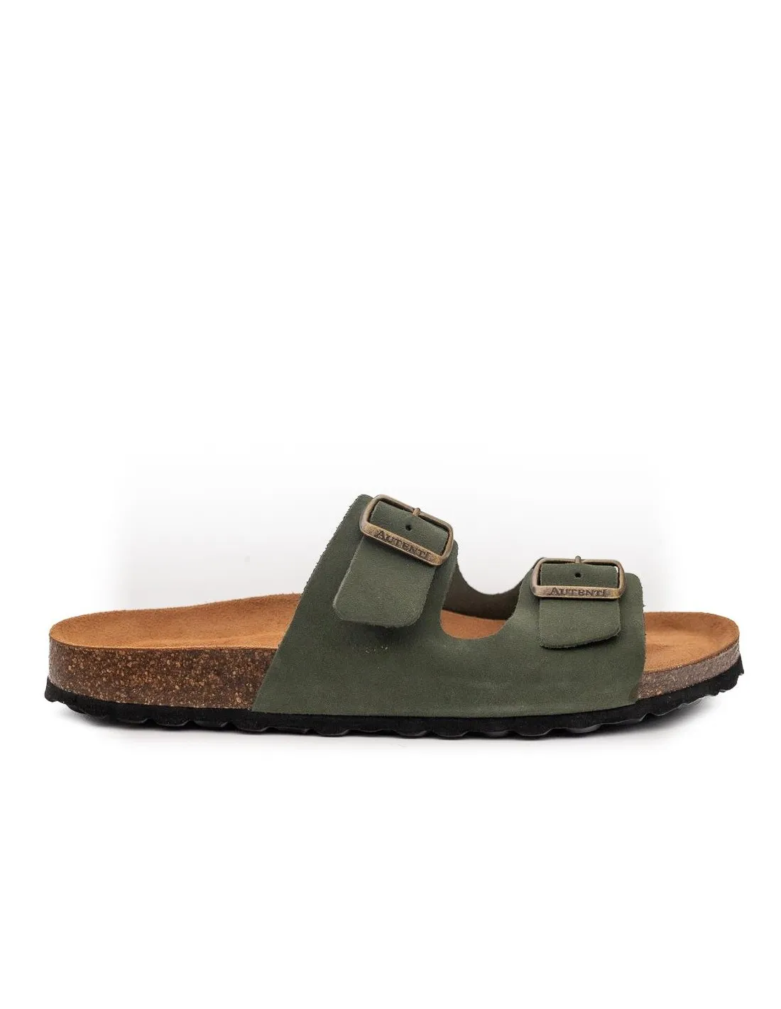 SANDALIA BIO HEBILLAS HOMBRE AUTENTI 3195 VERDE
