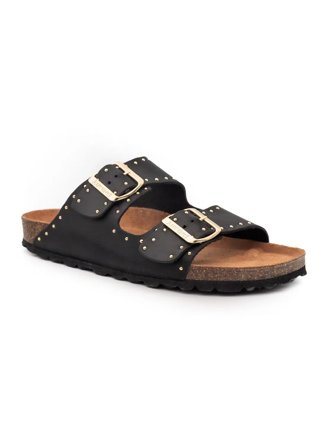 SANDALIA HEBILLAS MUJER AUTENTI 13843 NEGRO