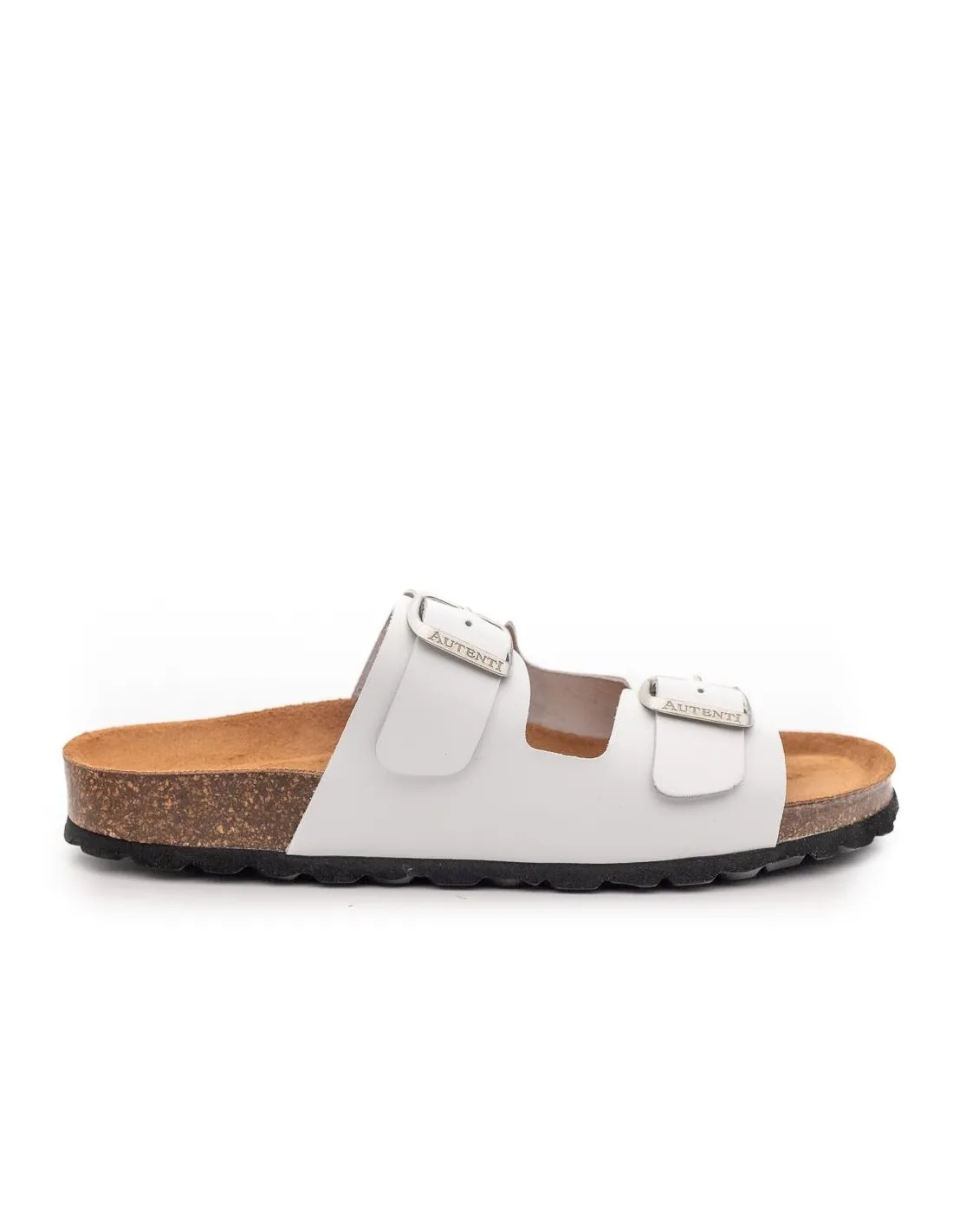 SANDALIA HEBILLAS PIEL MUJER AUTENTI 11096 BLANCO