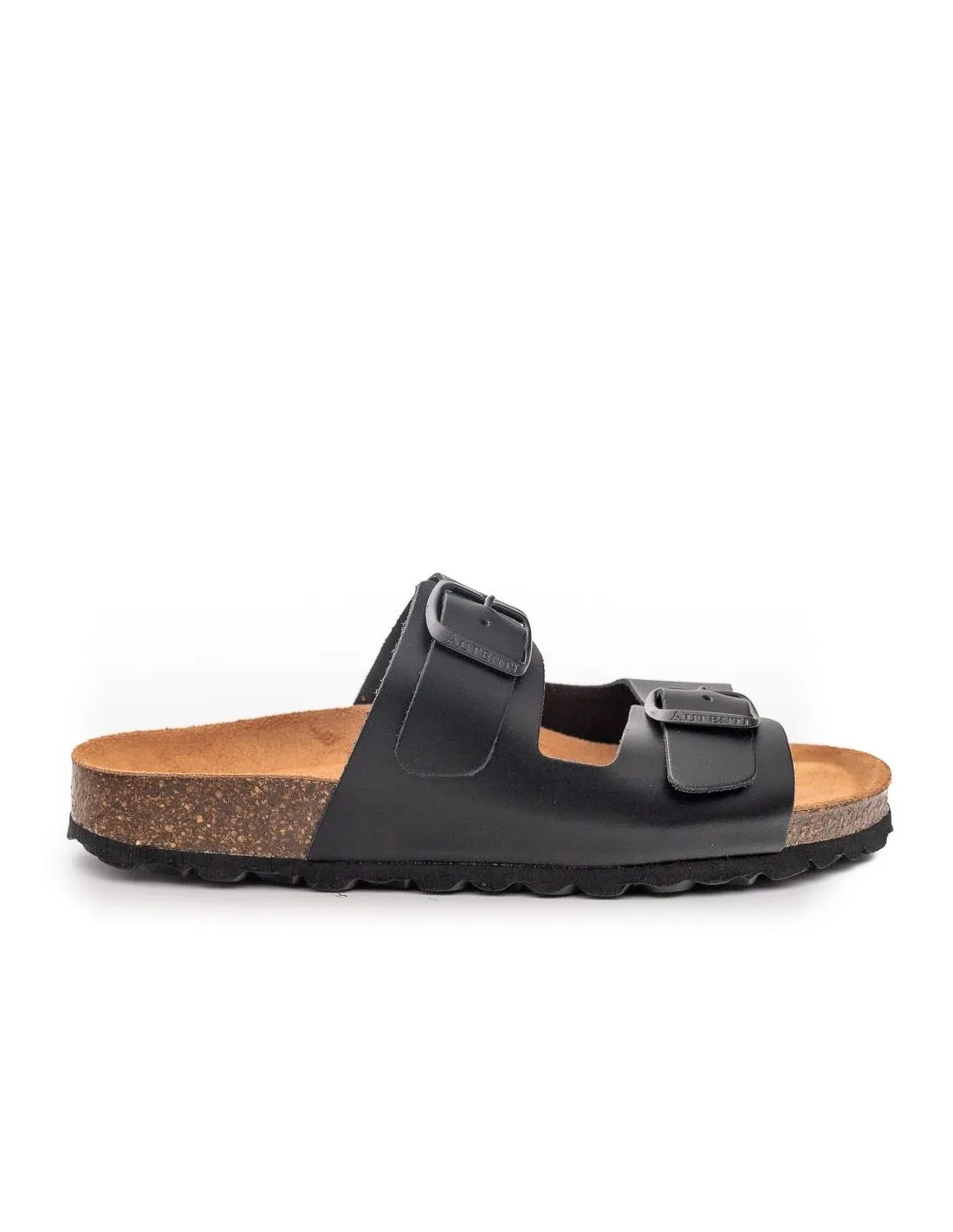 SANDALIA HEBILLAS PIEL MUJER AUTENTI 11096 NEGRO