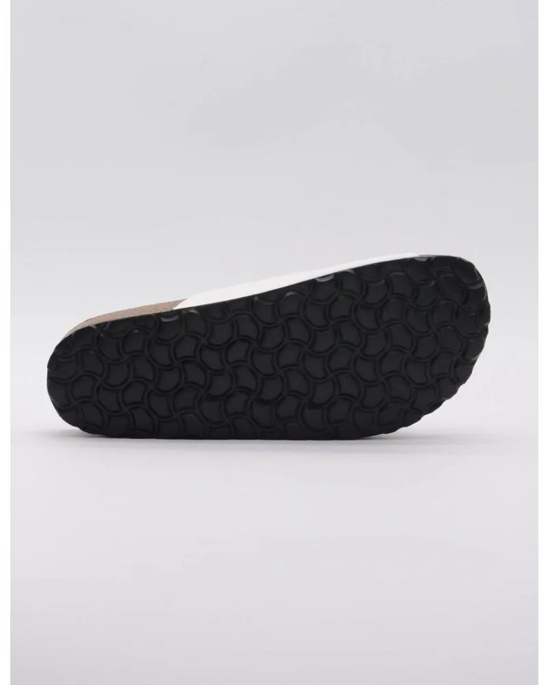 Sandalias AUTENTI  de Mujer 11096 BIO PLANO HEBILLAS PIEL  BLANCO