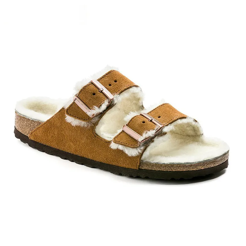 Sandalias de diseñador de moda Cork Flat Sole Tobles Tobogados Men Mujeres Pink Gray Rojo Marrón Blanco Blanco Green Slippers Pl