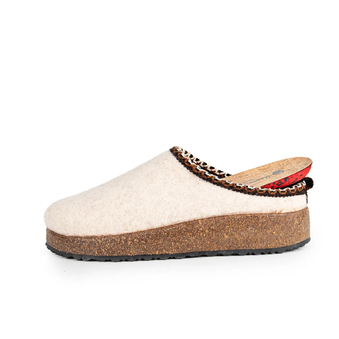 Slippers Casuals BIO Beig con Cenefa Decorativa