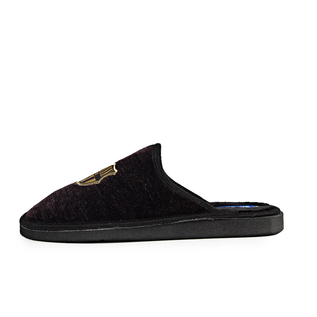 Slippers FC Barcelona Suatex Ligeras y Lisas en Negro