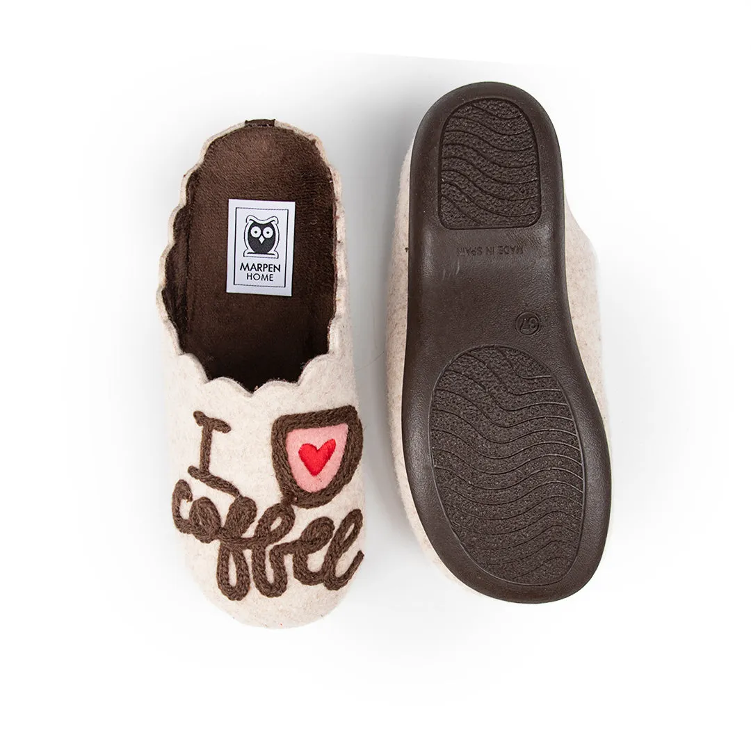 Slippers I Love Coffee