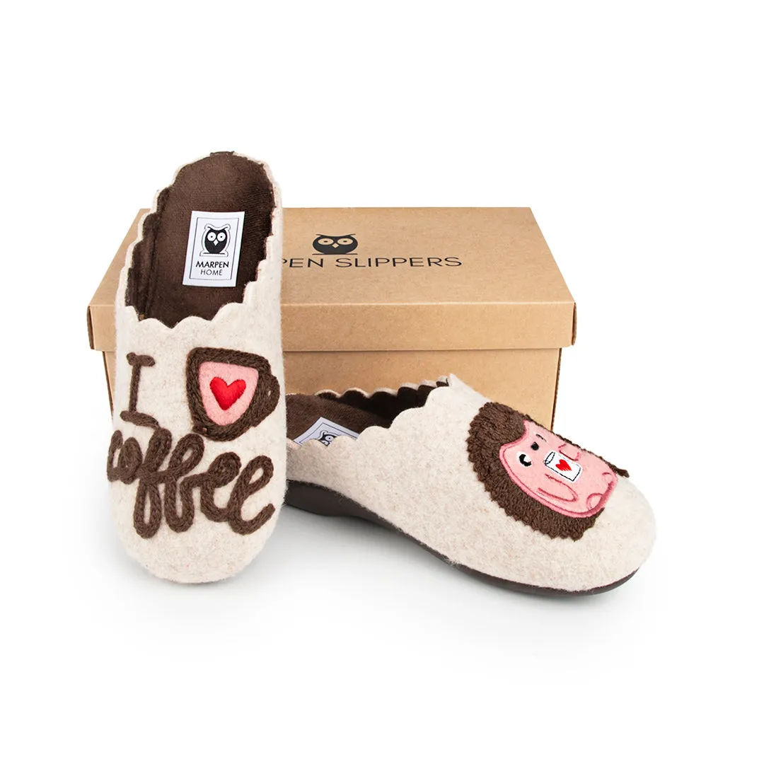 Slippers I Love Coffee