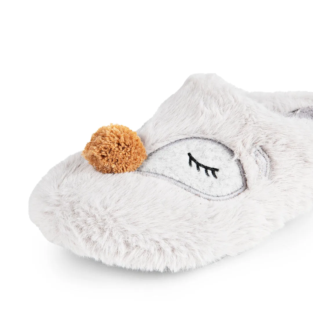 Slippers Osito Dormilon Gris