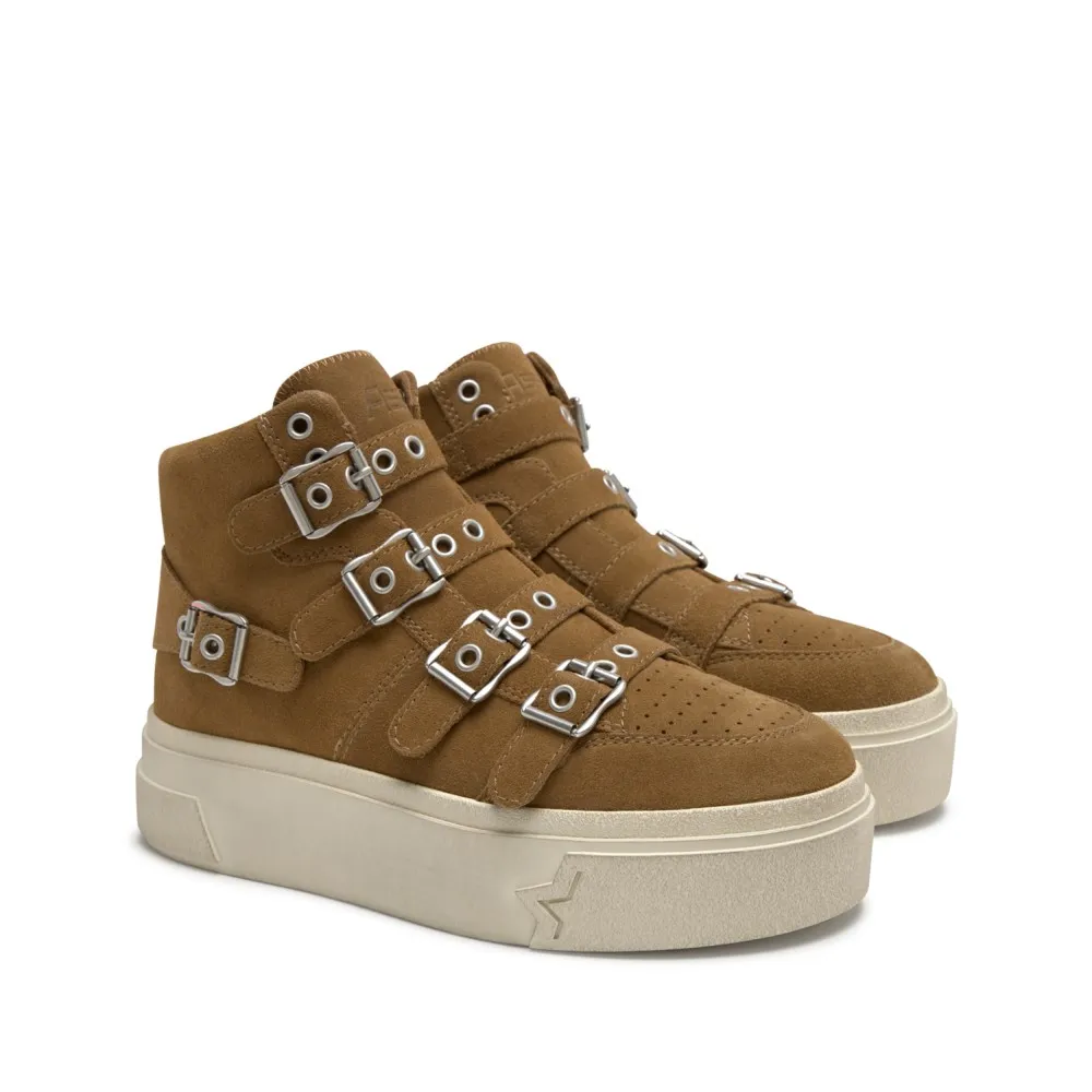 STARMOON BUCKLE Calf Suede Land