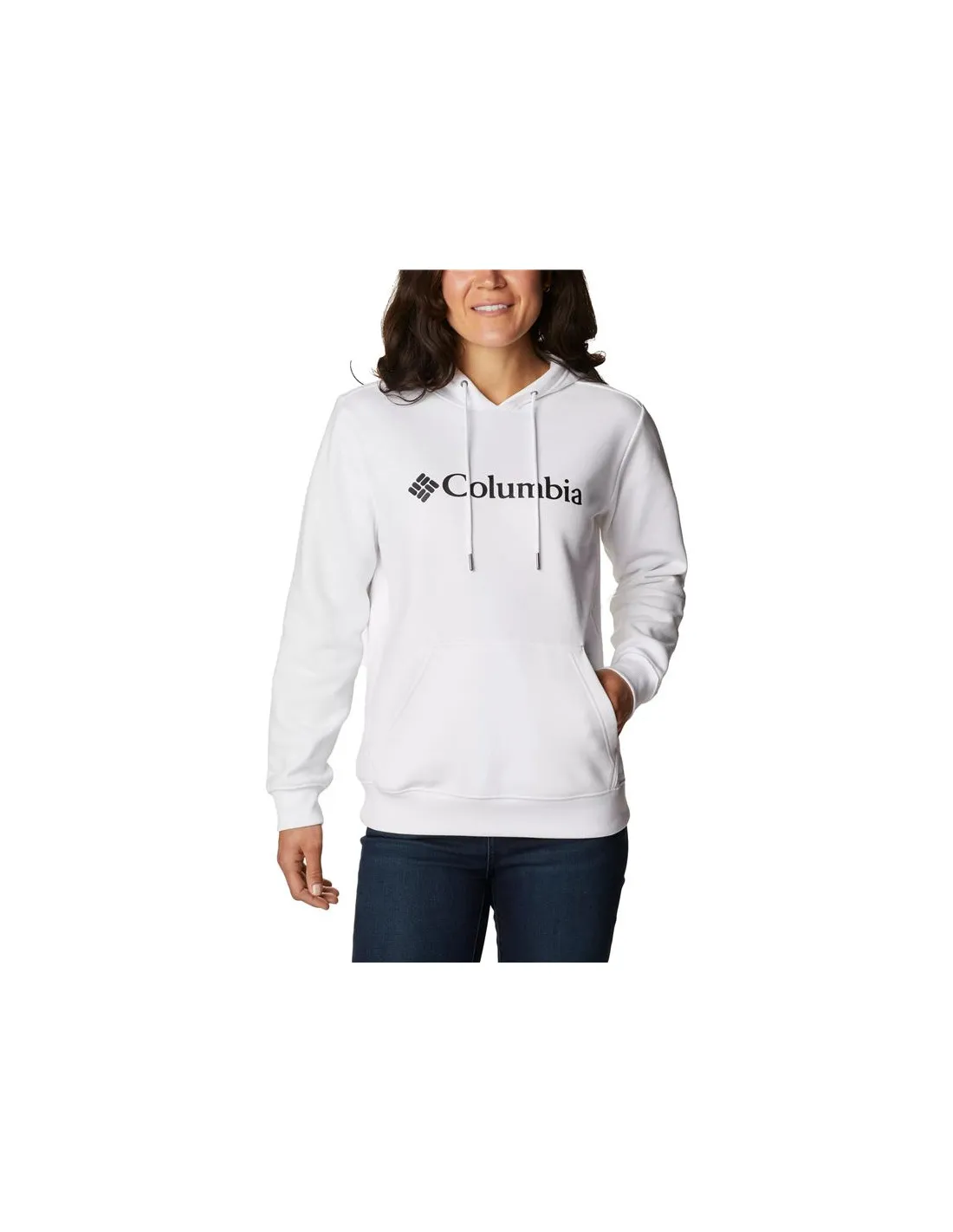 Sudadera de Montaña Columbia™ Logo Blanco Mujer