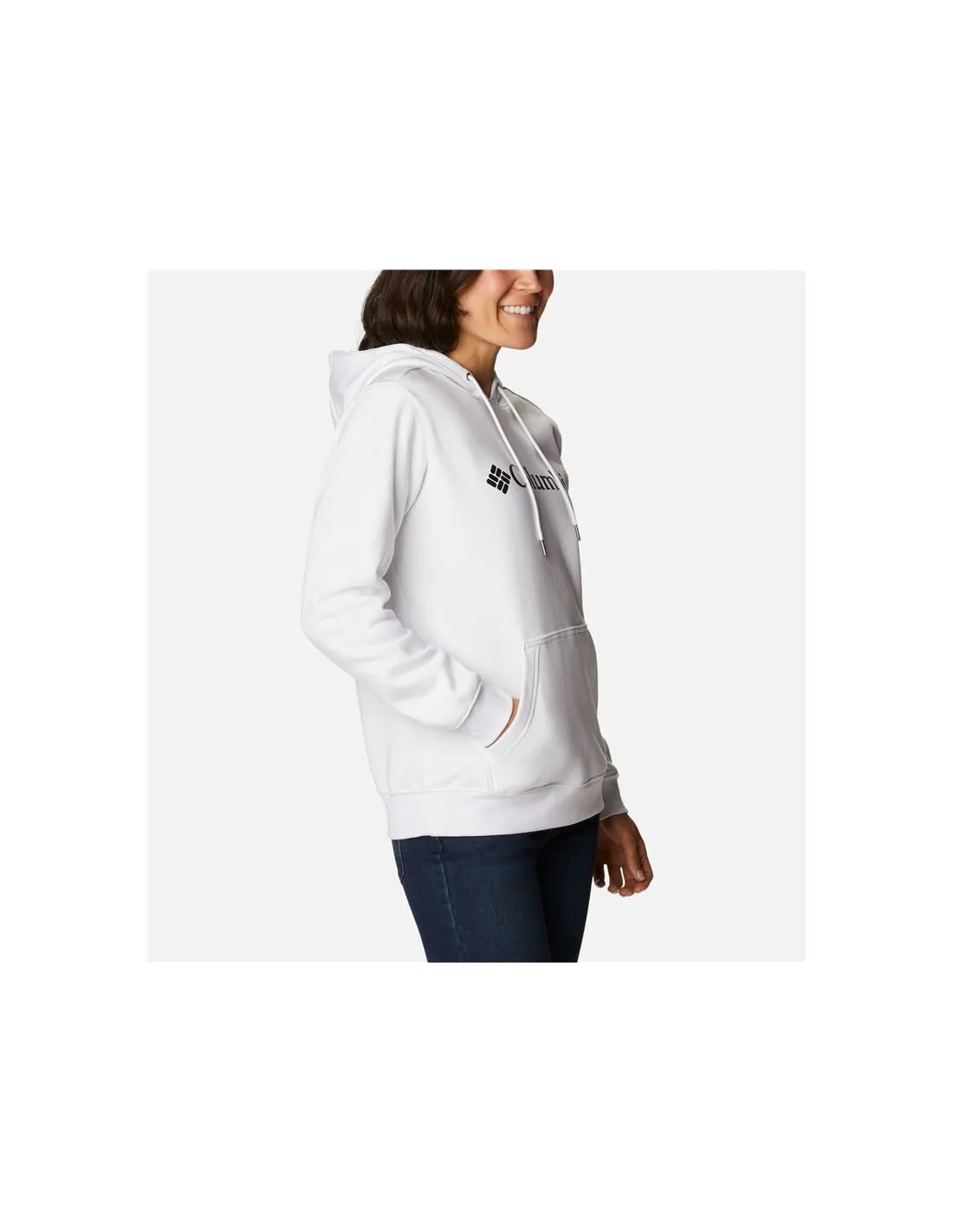 Sudadera de Montaña Columbia™ Logo Blanco Mujer