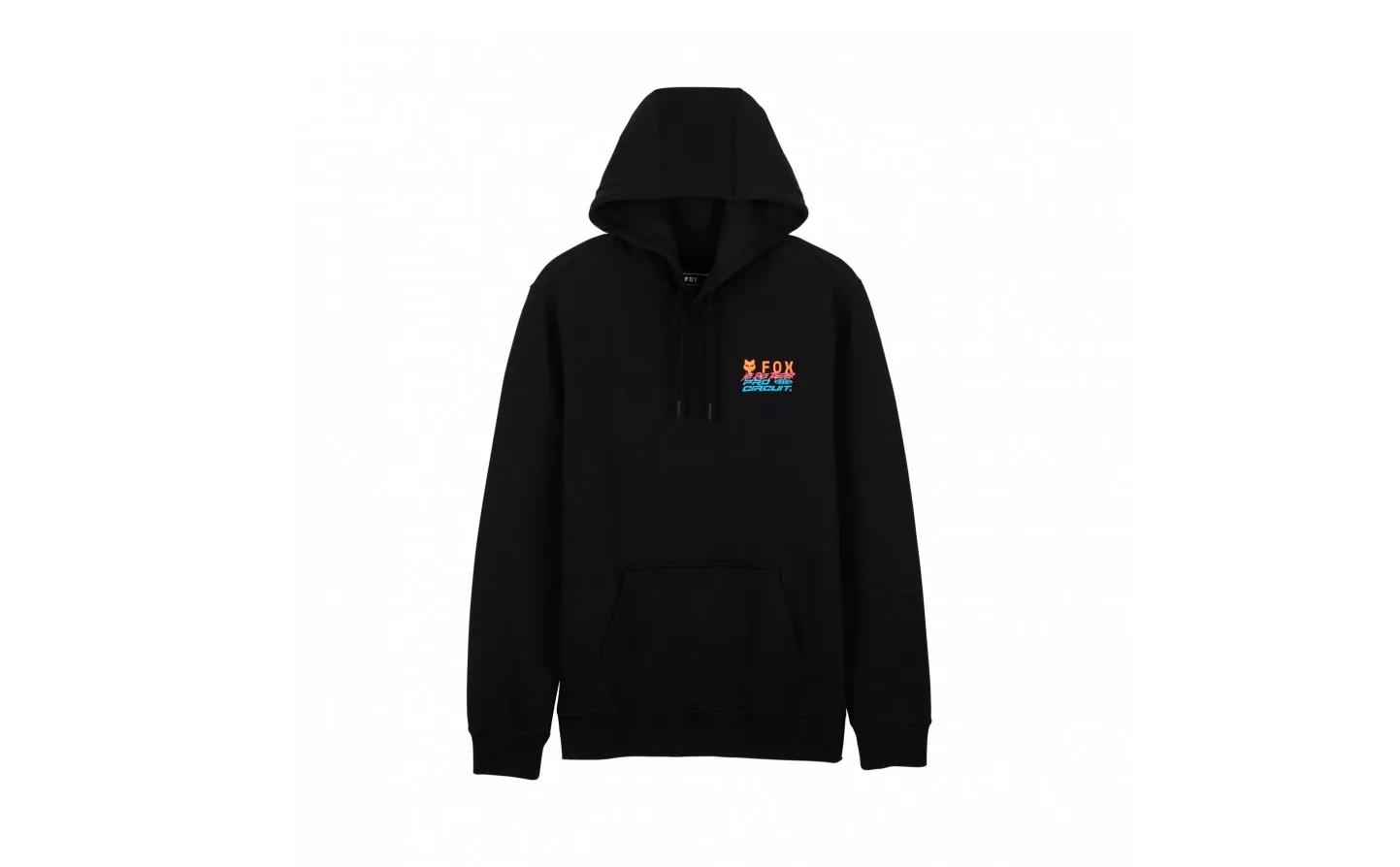 SUDADERA FOX CON CAPUCHA CIRCUITO FOX X PRO NEGRO |32106001|