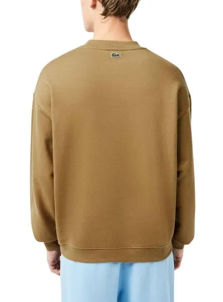 Sudadera Lacoste Loose Fit Marrón para Hombre