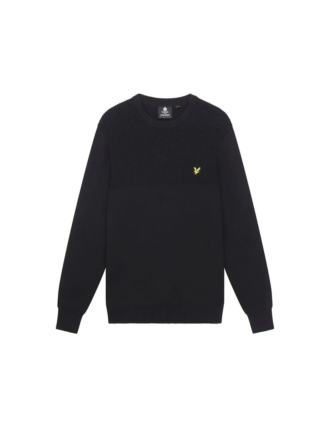 SUDADERA LYLE & SCOTT V1CREW LAMBSWOOL MARRóN HOMBRE