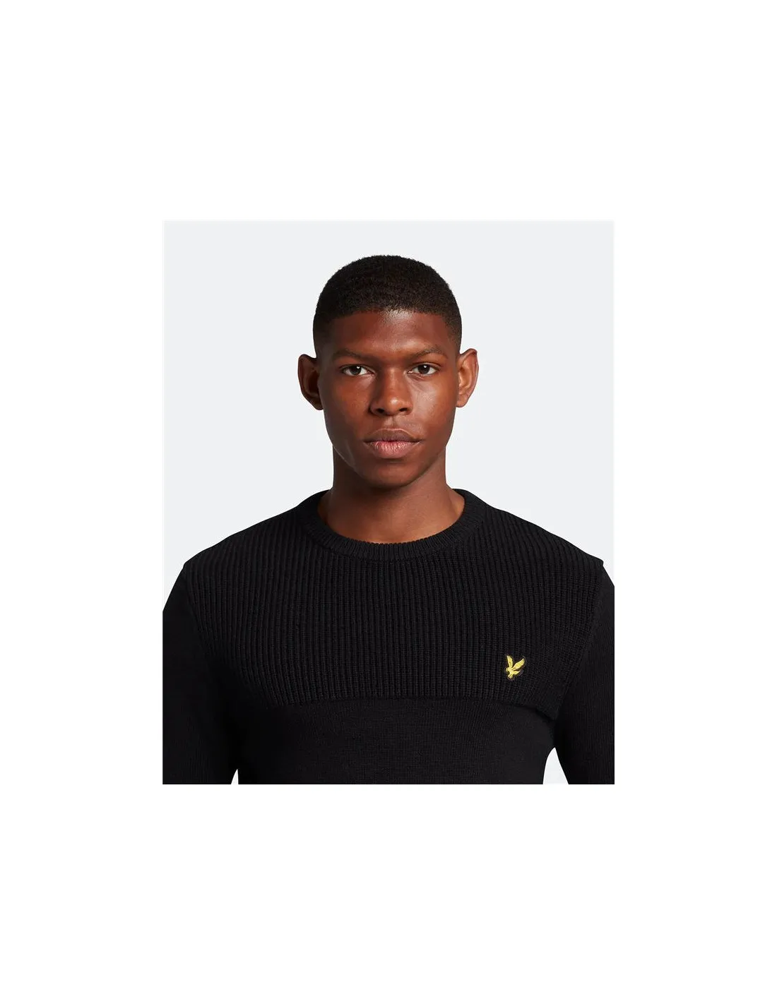SUDADERA LYLE & SCOTT V1CREW LAMBSWOOL MARRóN HOMBRE