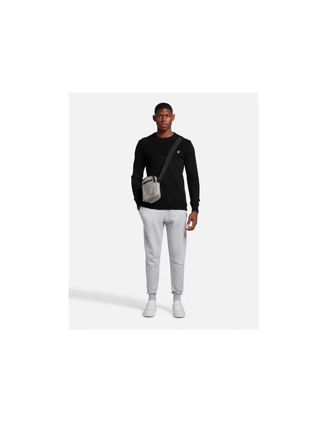 SUDADERA LYLE & SCOTT V1CREW LAMBSWOOL MARRóN HOMBRE
