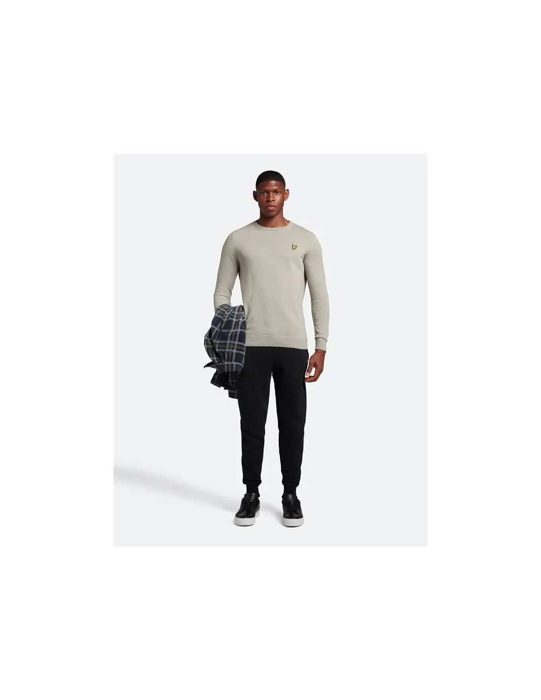 SUDADERA LYLE&SCOTT V1CREW NECK BEIGE HOMBRE