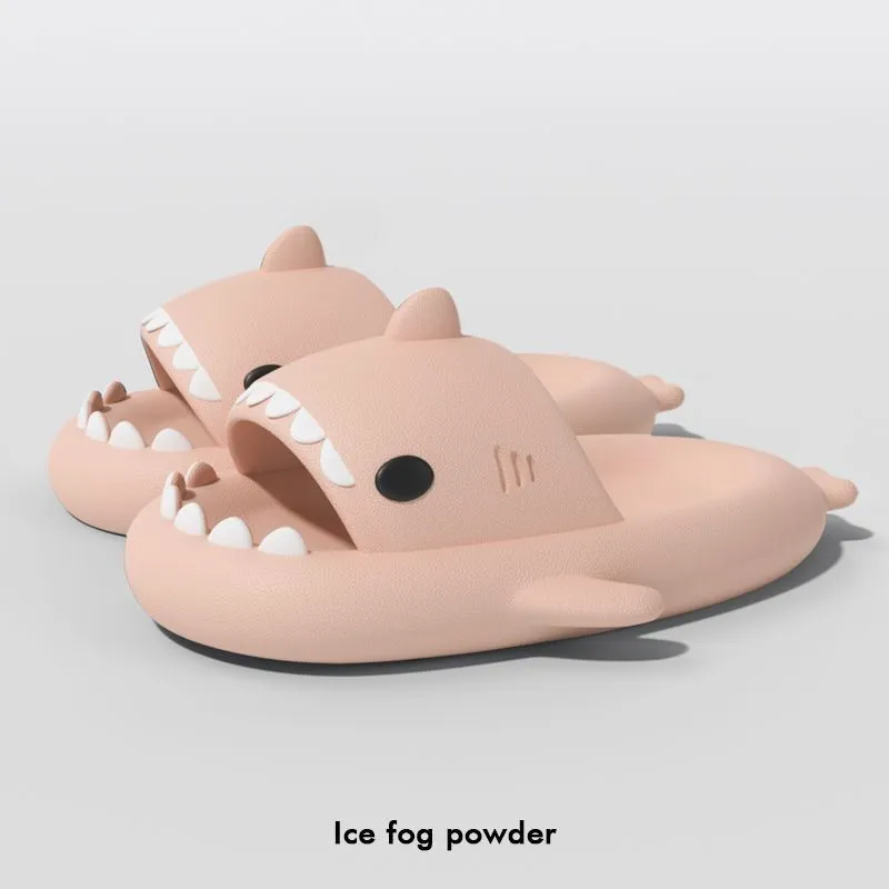 SUMMER HOME WOMEN SLIPPERS DE TIBURONES ANTISKID EVA SOLID COLOR PAREJA PADRES AL AIRE LIBRE FREOLES INDOOR FUNNY SHOES A0AY
