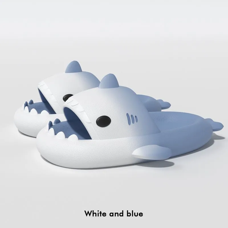 SUMMER HOME WOMEN SLIPPERS DE TIBURONES ANTISKID EVA SOLID COLOR PAREJA PADRES AL AIRE LIBRE FREOLES INDOOR FUNNY SHOES A0AY
