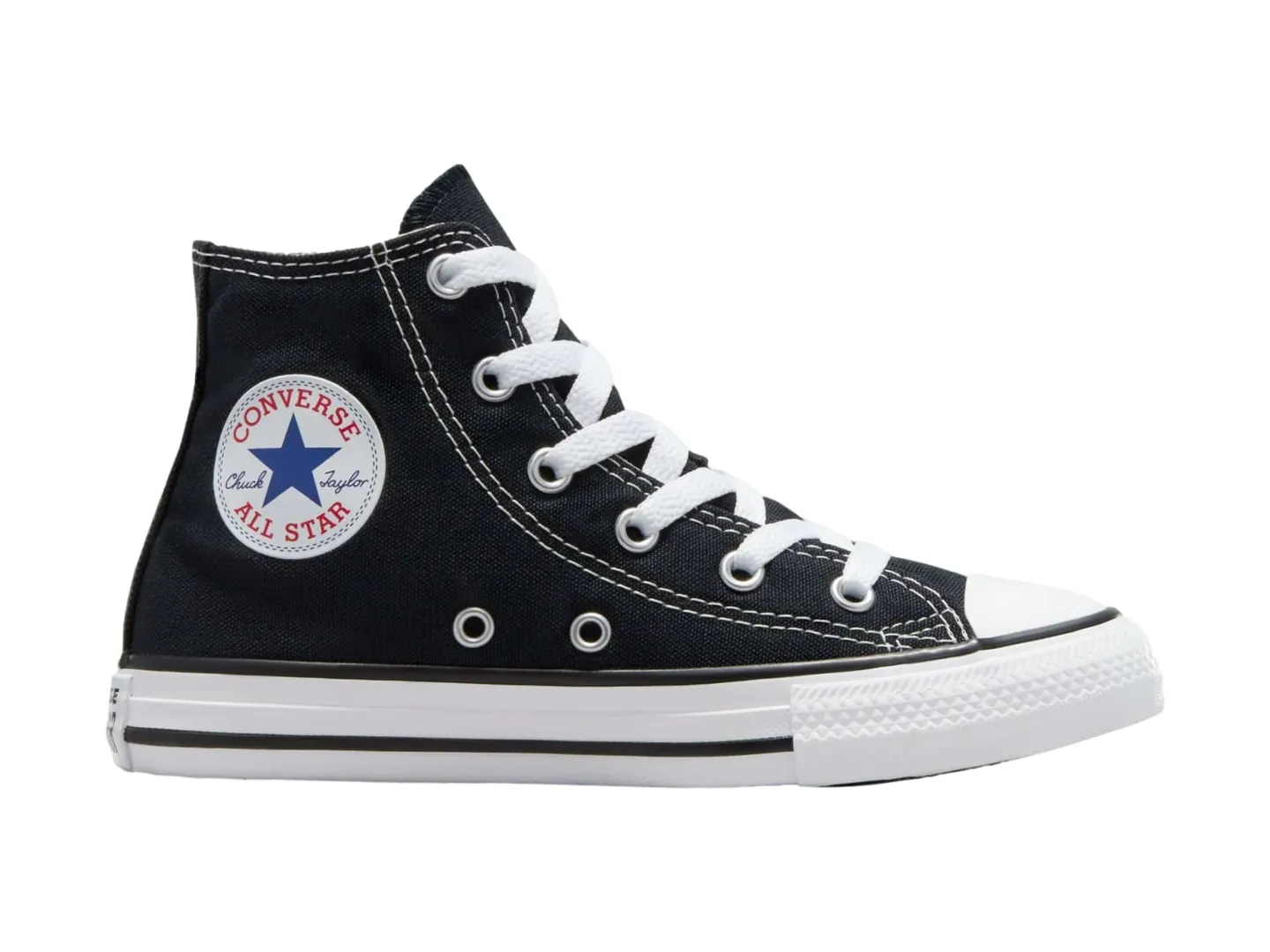 Tenis Converse Basic Hi Negro Para Niño