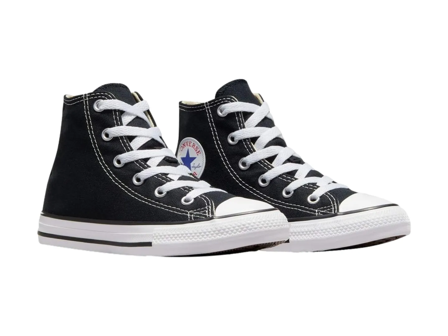 Tenis Converse Basic Hi Negro Para Niño