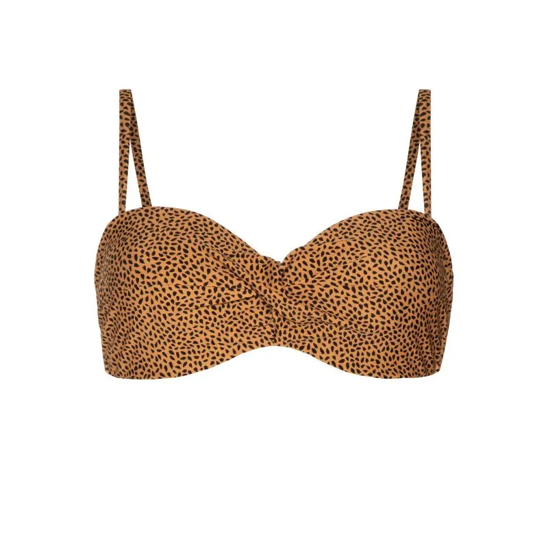 Top de bikini Protest Mm Madeira 21 Ccup Bandeau para mujer (True Black)