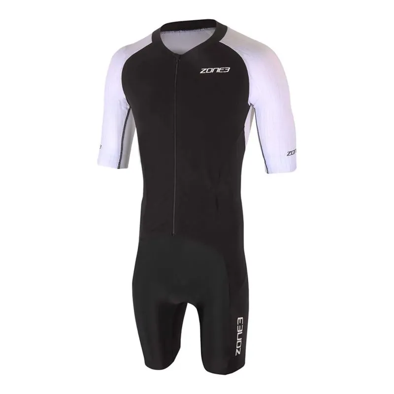 Traje de triatlón Zone3 MENS LAVA LONG DISTANCE AERO SUIT (BLACK/WHITE)