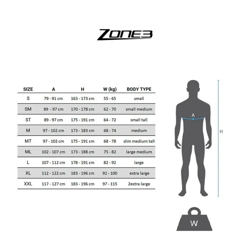Traje de triatlón Zone3 MENS LAVA LONG DISTANCE AERO SUIT (BLACK/WHITE)