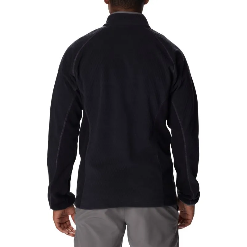 Vellón con cremallera para hombre Columbia Outdoor Tracks Full Zip (negro/gris ciudad)