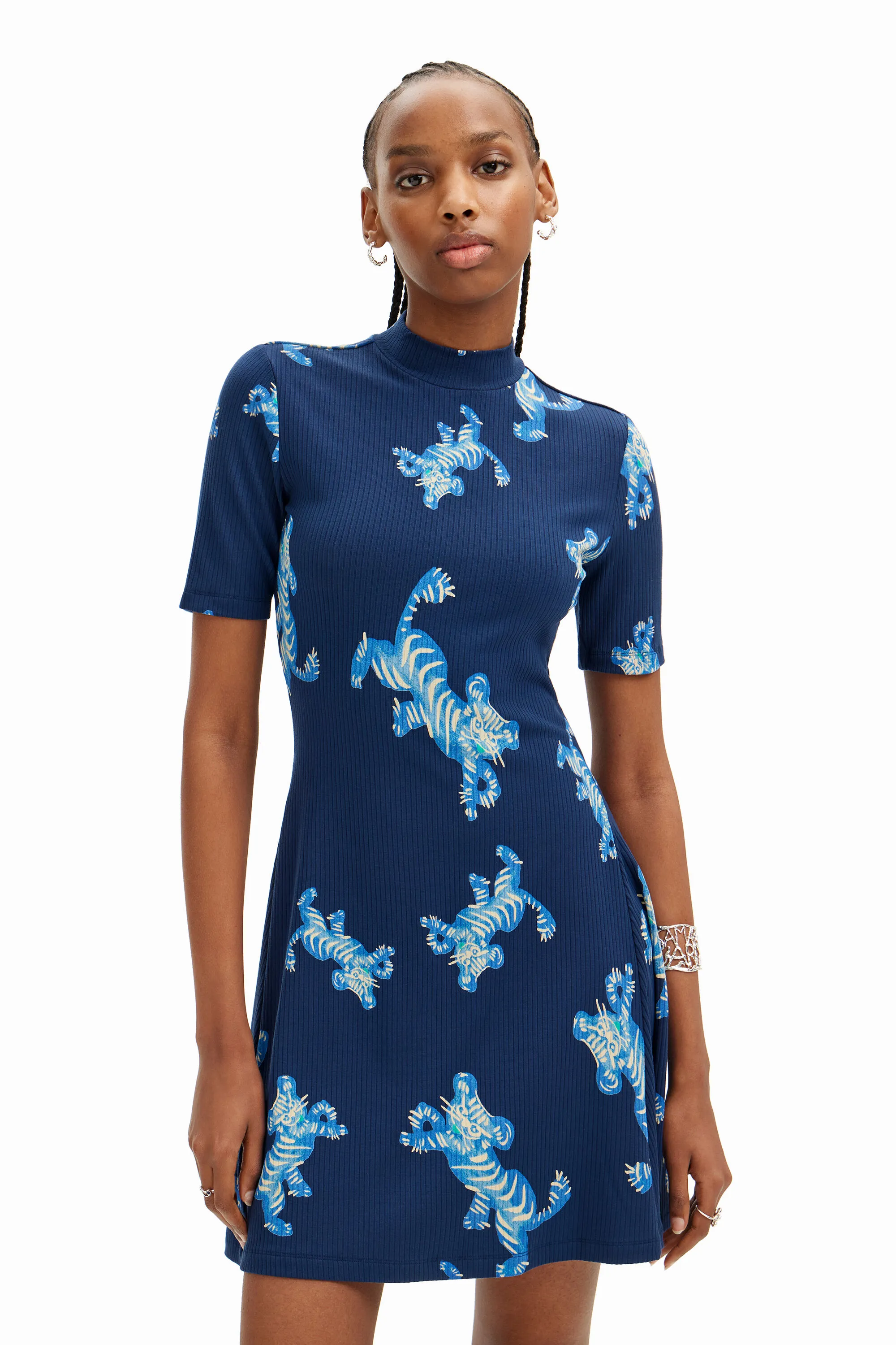 Vestit curt tigres M. Christian Lacroix