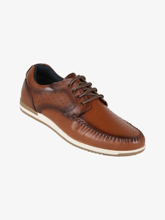 Wild Land Mocasines hombre piel con cordones