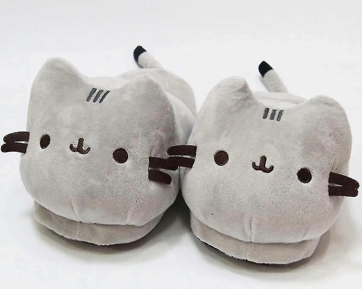 WOMEN'S PLUSH CAT SLIPPERS INDOOR SOFT ANTISLIP CUTE WINTER WARM FLOOR SHOES SLIPPERS CARTOON59GOOD