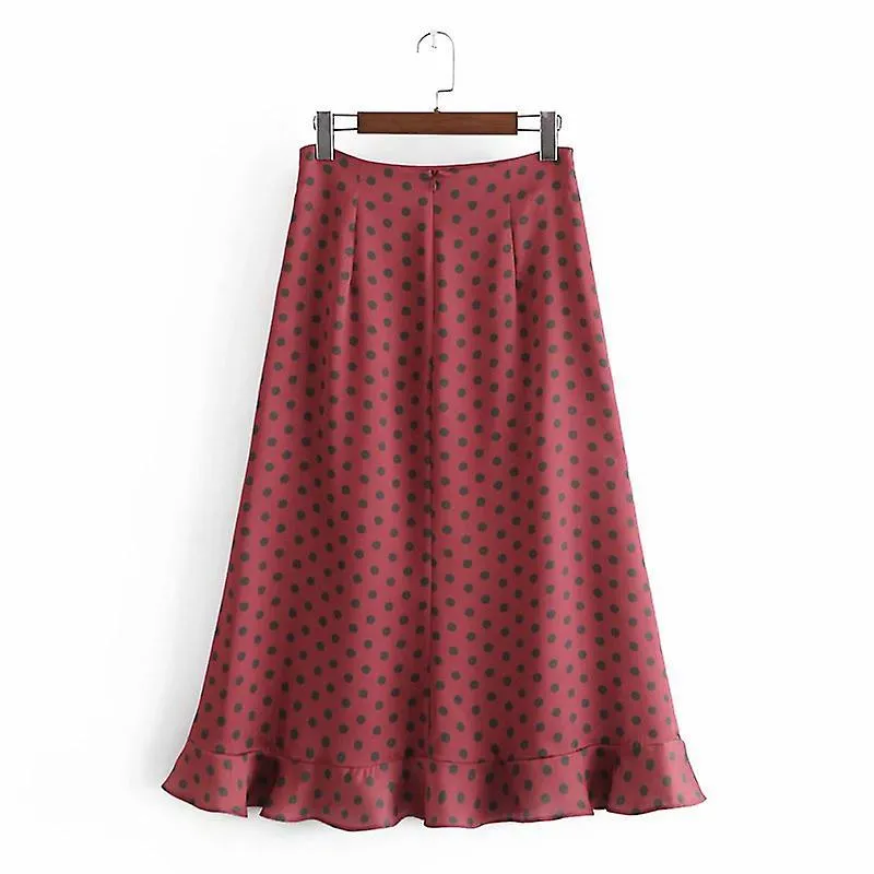Women's Polka Dot Midi Dress