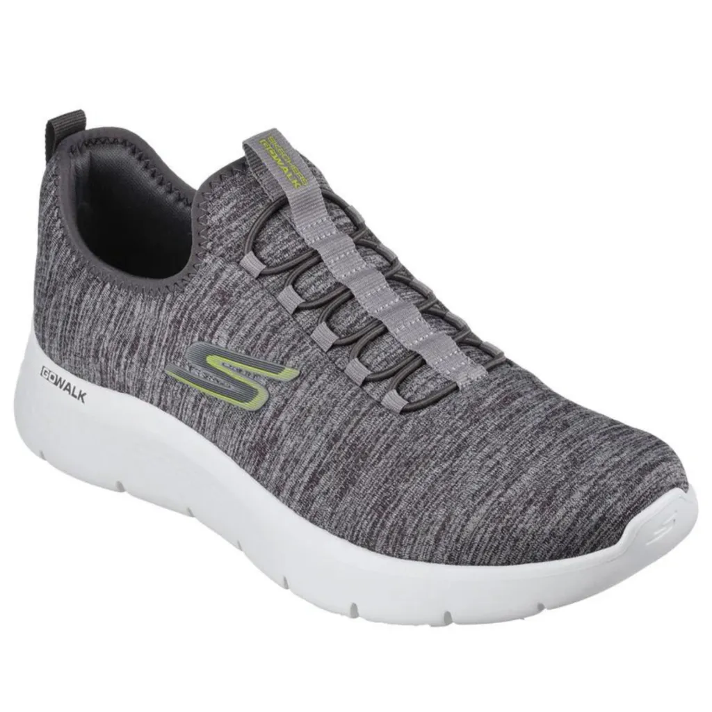 ZAPATILLA SKECHERS HOMBRE GO WALK FLEXI ULTRA  216484 GRIS + MEDIAS
