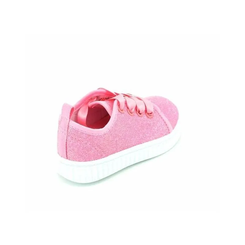Zapatillas de lona con raso