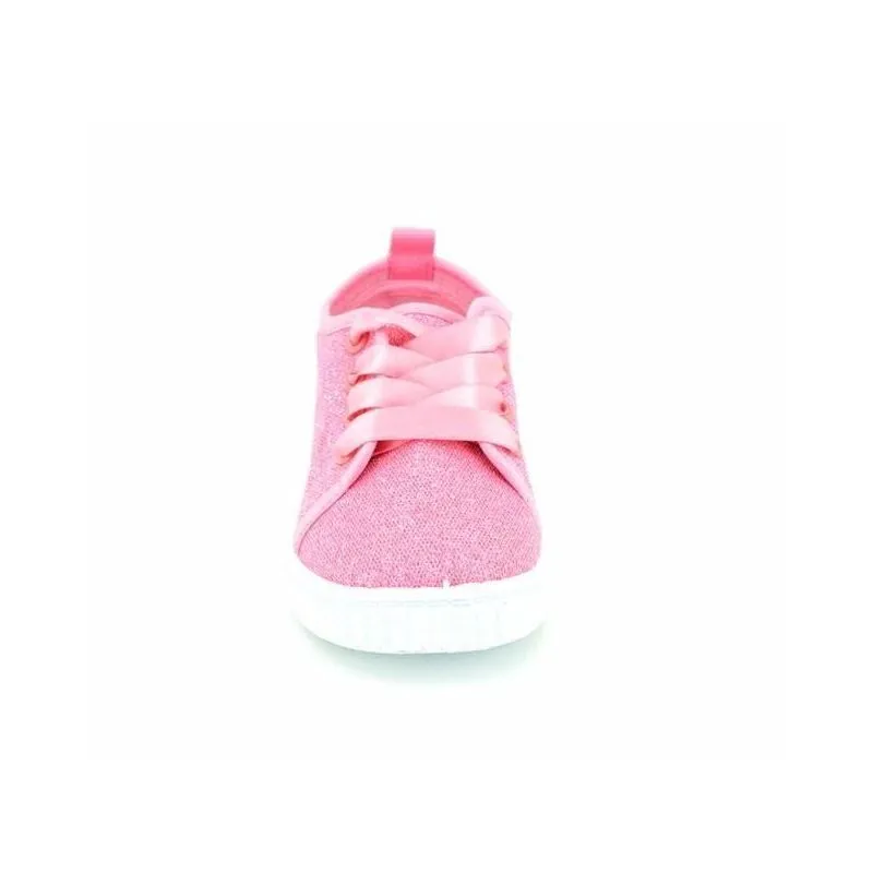 Zapatillas de lona con raso