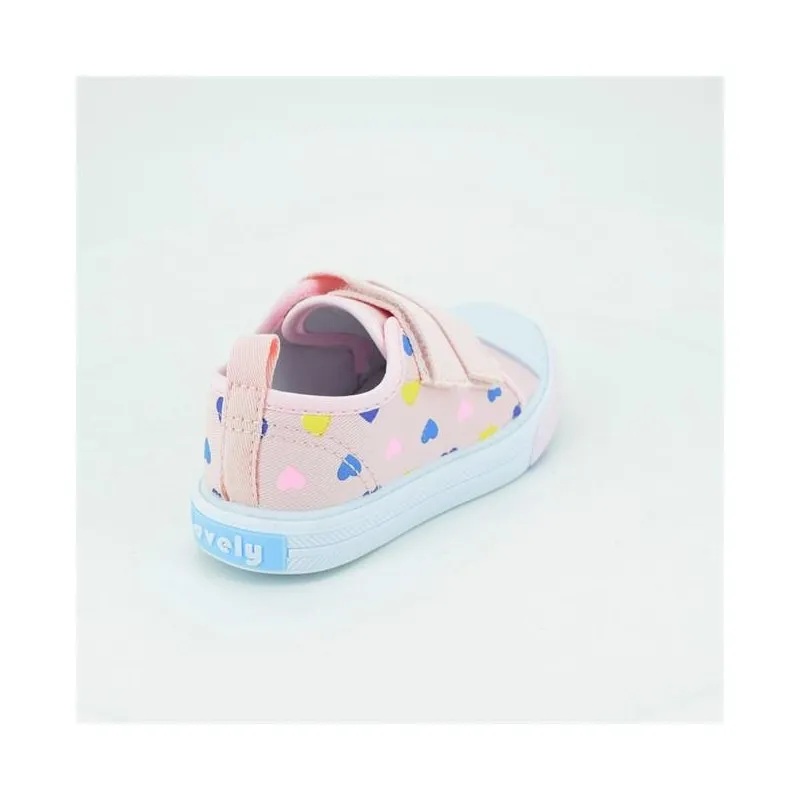 Zapatillas de lona niña con cinta de cierre