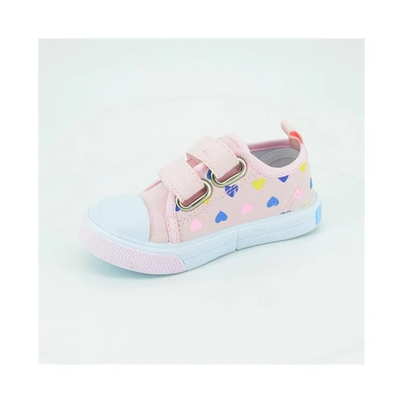 Zapatillas de lona niña con cinta de cierre