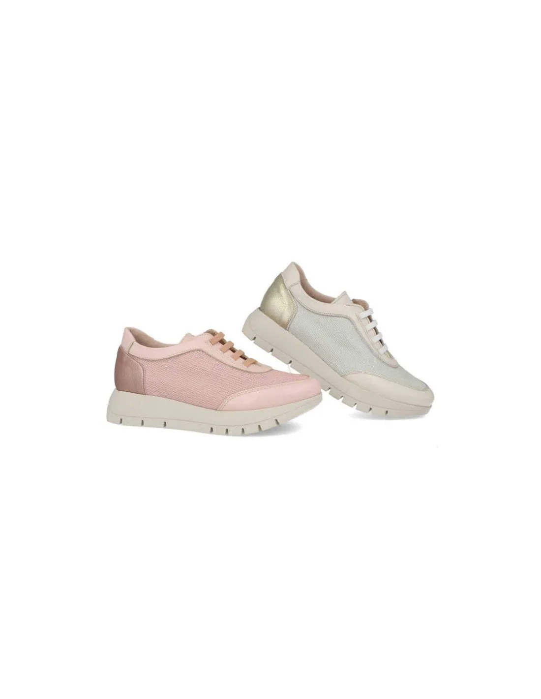 Zapatillas urbanas mujer piel